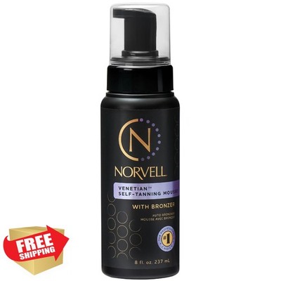 Norvell Venetian Sunless Self Tanner Mousse Bronzer 8 Oz Anti-Orange