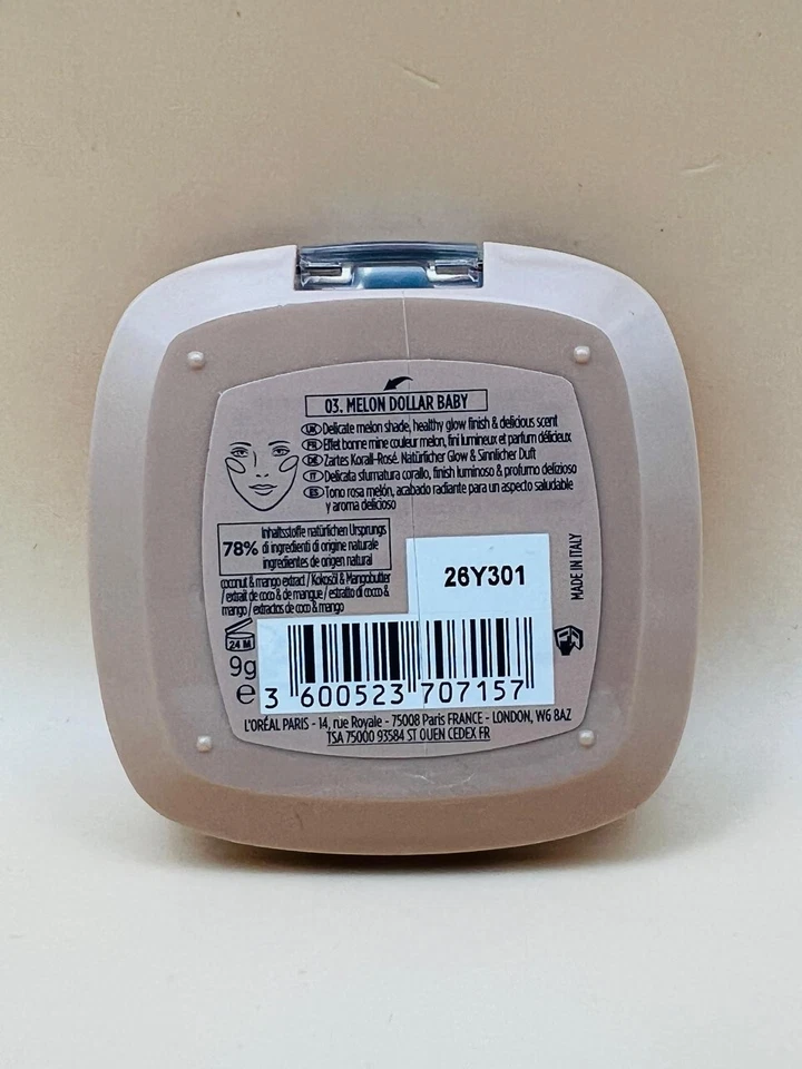 L'ORÉAL PARIS Melon Dollar Baby Blush 03 Watermelon Addict , 9 g *NEU* - Bild 3 von 3
