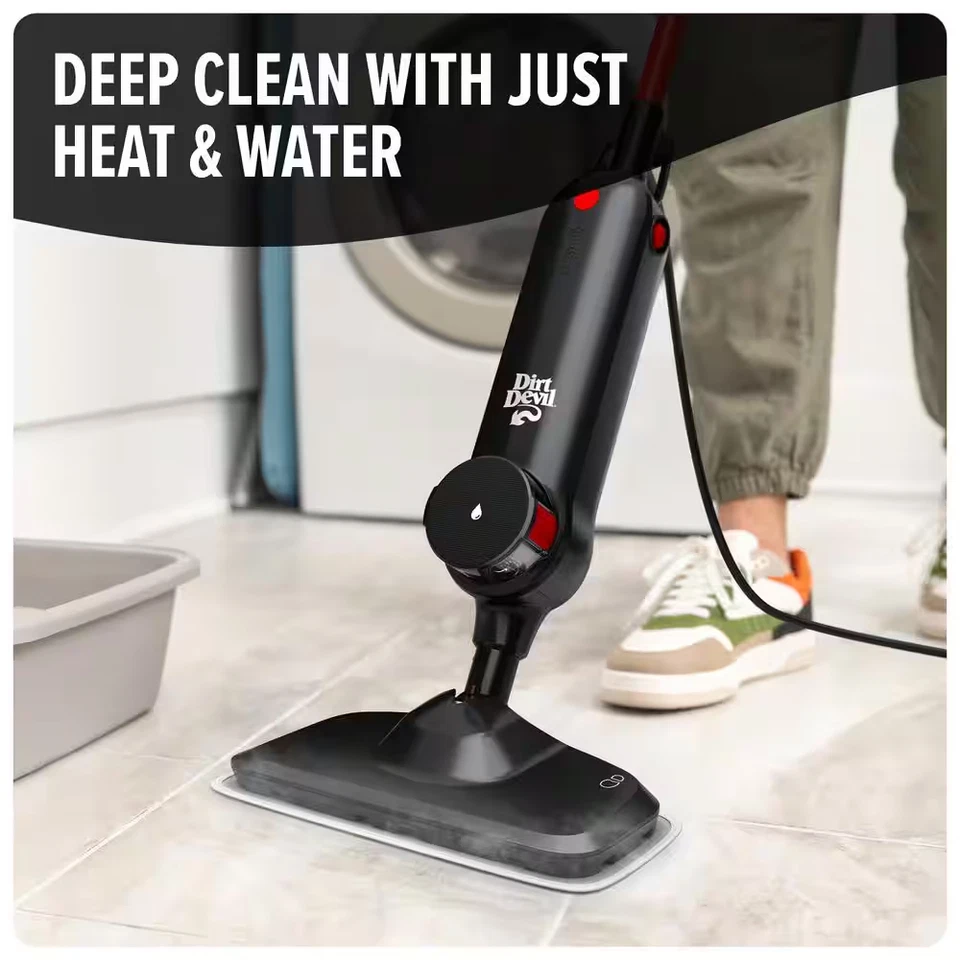 Corded Steam Mop for Sealed Hard Floors, Hard Floor Steam Cleaner with 8 Oz. Ste - Image 2 of 4
