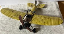 METAL MONOPLANE Airplane Model British WWI Bristol M1C Scout Shuttleworth Bullet