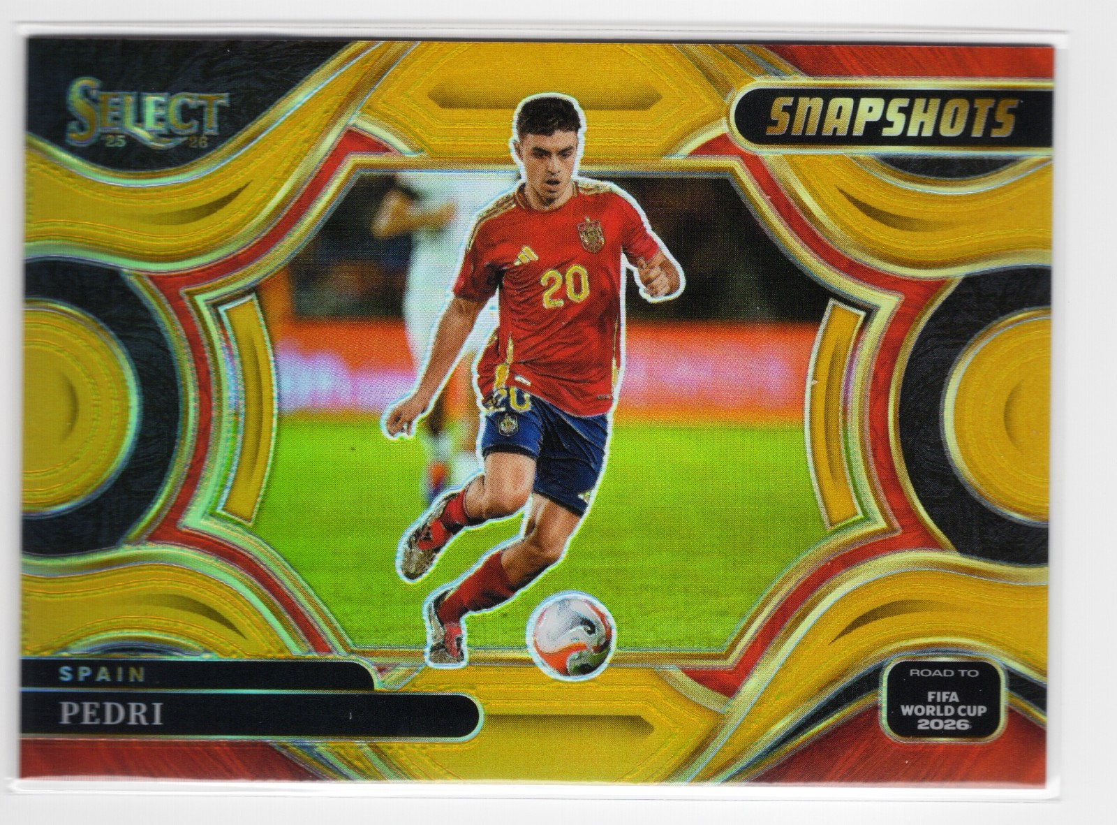 2026 Panini Select FIFA WC - Pedri Snapshots Gold #/10!!