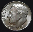 1959-D 10C Roosevelt Dime BU 90% Silver 26owt0228-1