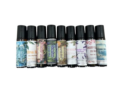 DIY 10ml Oil Perfume Roll-On - 20% One Natural Essential Oil + Jojoba Oil 50 Opt