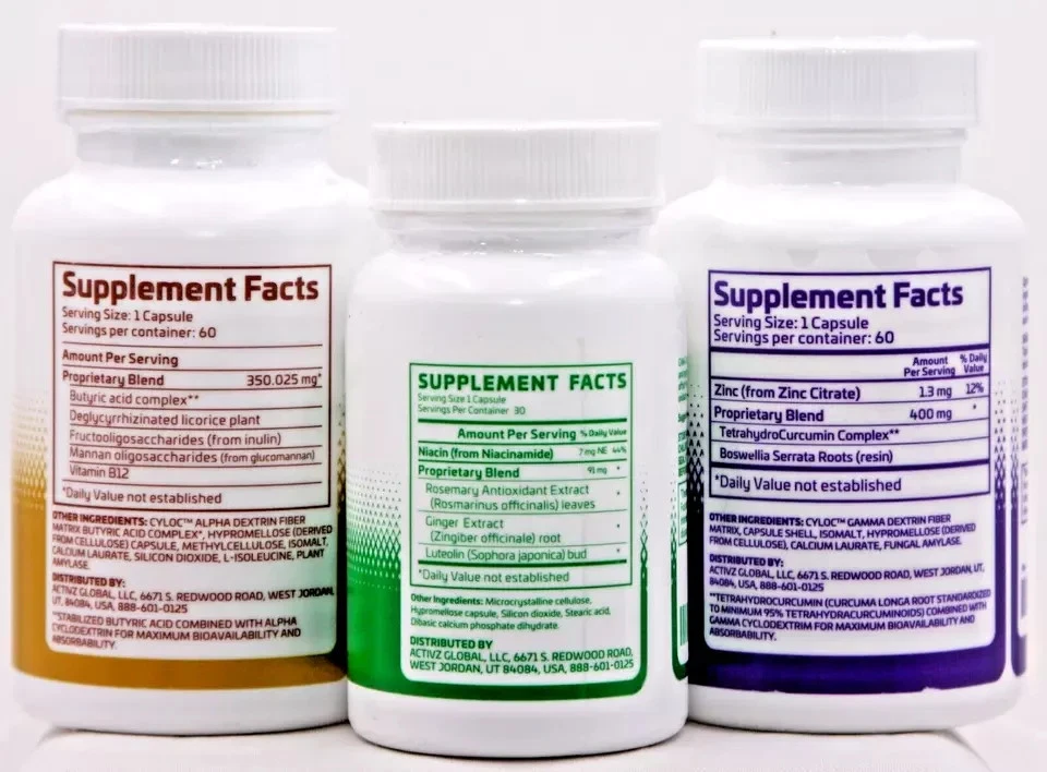 Autêntico ACTIVZ TRIFECTA. GNM-X, LINQ, OPTIMEND ou COMBO. Novo, Expira em 2026 - Imagem 2 de 4