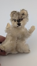 Vintage Steiff Raccy Racoon Mohair Mini Plush Stuffed Animal Toy 4 Inch