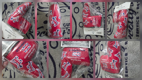 Scotty Cameron 2006 Open Championship Red Union Jack Putter head cover Headcover