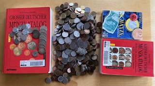 großes Konvolut DM Kleingeld drei Münzbücher Kleingeld Österreich