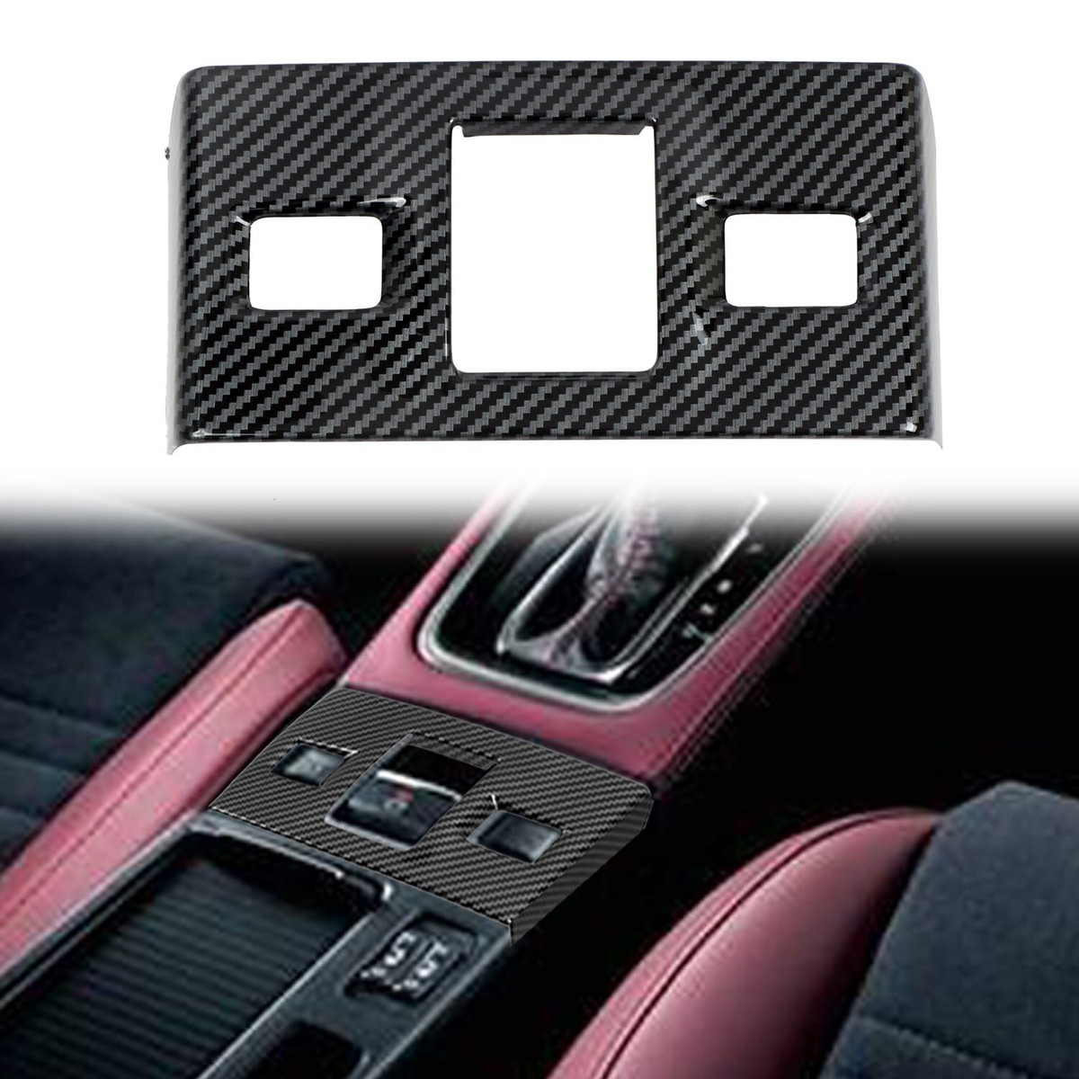 Carbon Fiber Seat Adjuster Cover Trim – For Subaru WRX STi 2015–2020 (Front)