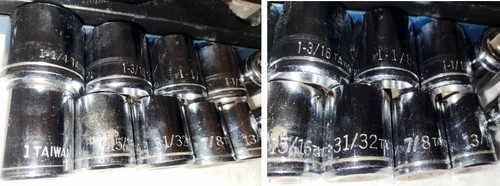 VTG Western Auto Drive Socket Set Ratchet Metal Toolbox Extensions 23 pc Speeder - Picture 8 of 14
