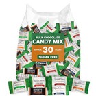 Bulk Sugar Free Chocolate Candy Variety Pack - 30 Pieces Zero Sugar Assorted .