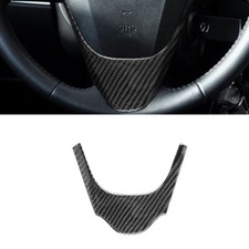 Carbon Fiber Car Steering Wheel Decoration Cover Sticker For Mazda 3 2010-2013