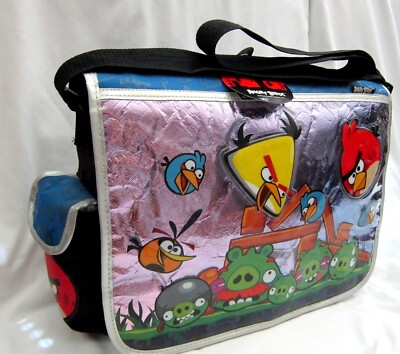 Unisex Adult Angry Birds 16'' W x 10'' H x 5'' D Messenger Bag Purse-Brand New! 