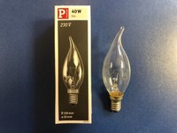 Paulmann Windstoß Kerzenlampe Klar E14 40W GlüHlampe 230V 510.41 Dimmbar