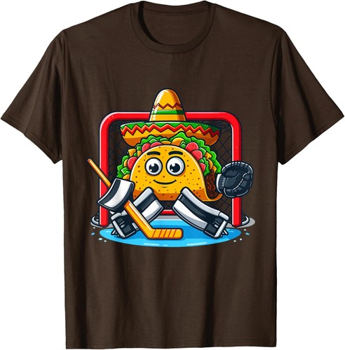 Cinco De Mayo Taco Eishockey Goalie T-Shirt - Bild 10 von 11