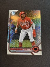 2022 Bowman Chrome Jay Allen Prospect Shimmer Refractor Reds