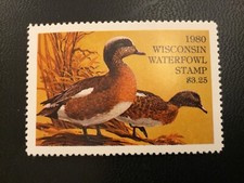 ICOLLECTZONE US 1980 Wisconsin #3 Duck Stamp 