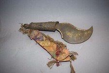 Ritualobjekt-Tibet, Eisen-vergoldet, Kupfer, versilbert, Koralle/Jade, 29cm