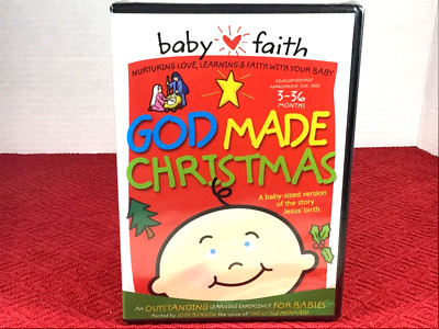 God Made Christmas - Baby Faith DVD. New. Fast Shipping.