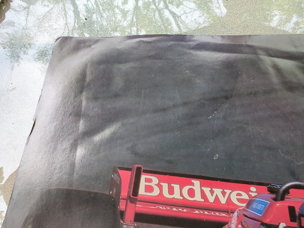 1984 BUDWEISER KING OF BEERS POSTER BUD RACING #3 RACING APPAREL