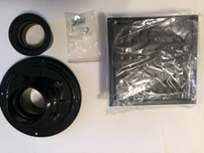 WEBANG 6 Inch Square Shower Floor Drain with Flange Pattern Grate, New Open Box 