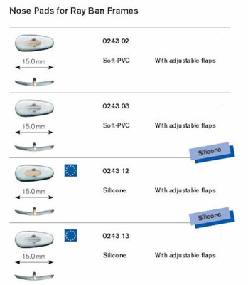 ray bans without nose pads