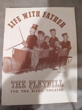 Life With Father Playbill Bijou Theatre New York March 1946 Wallis Clark