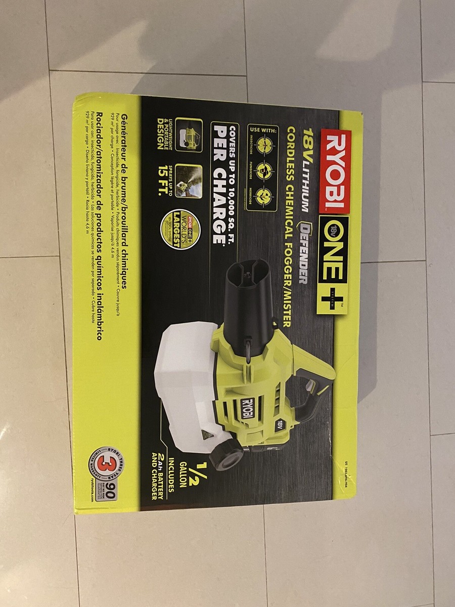 NEW RYOBI ONE+ 18-Volt Lithium-Ion Cordless Disinfectant Chemical  Fogger/Mister