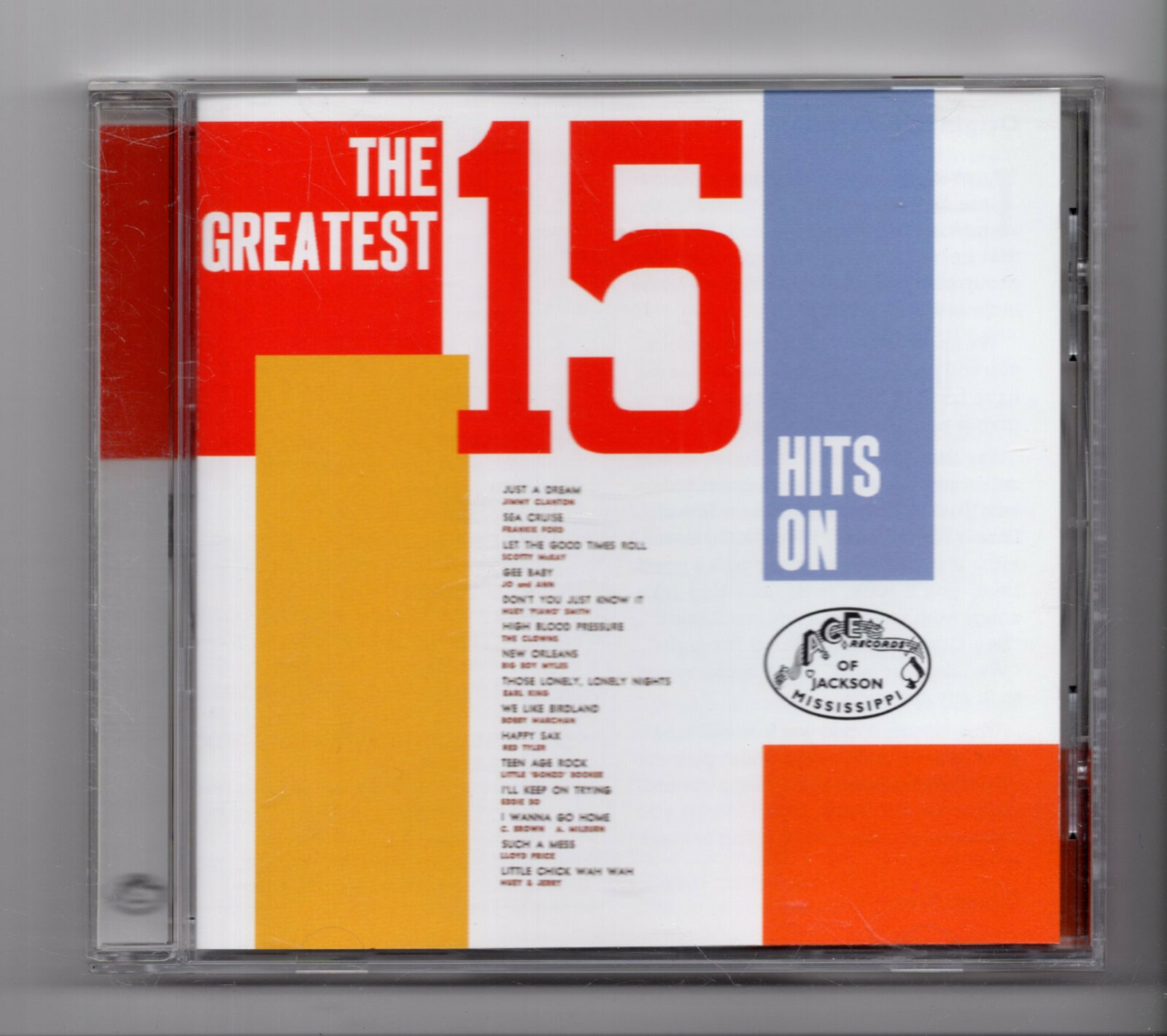 (JO413) The Greatest 15 Hits On Ace Records, various artists - 1999 CD