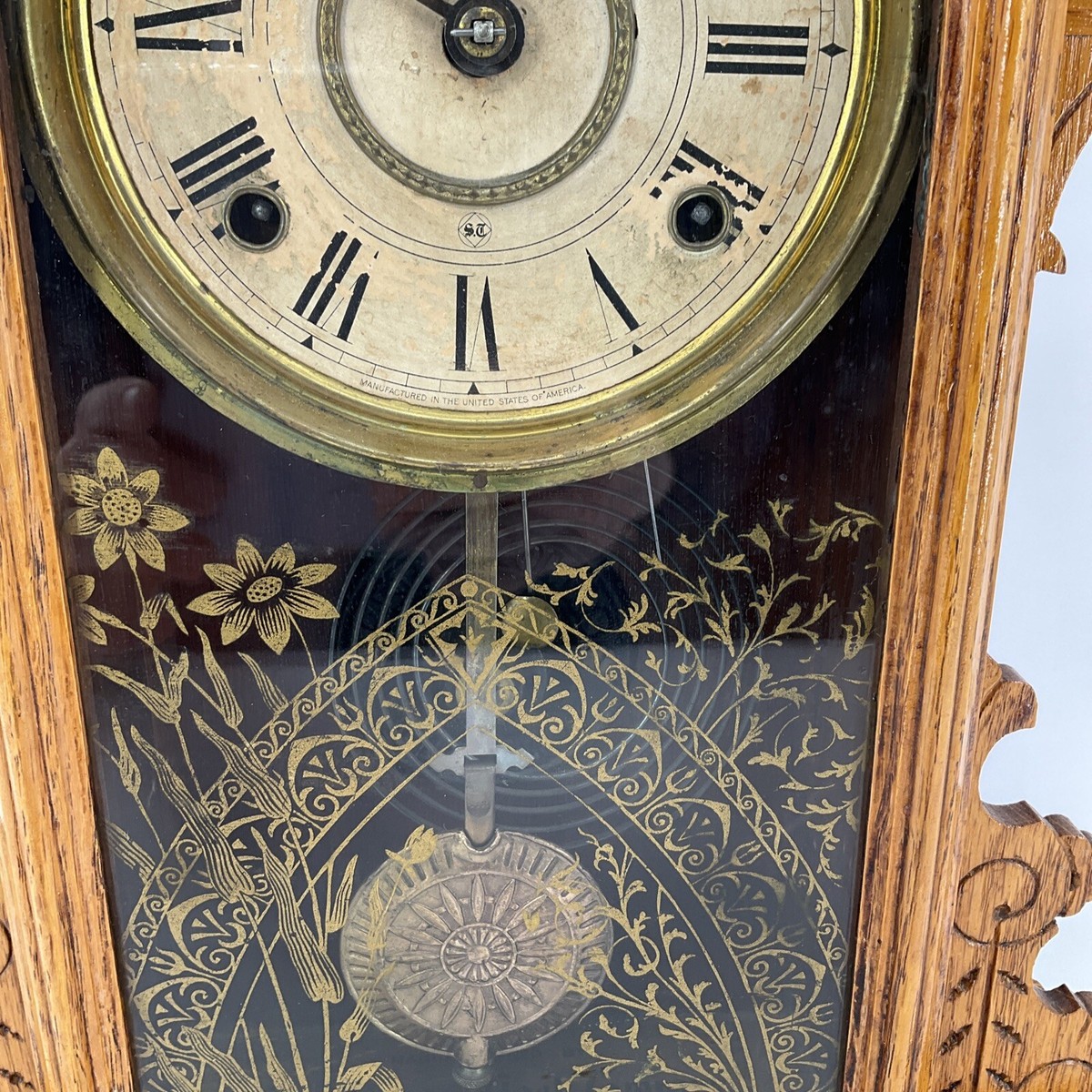 Antique Seth Thomas Gingerbread Clock 9981 Working Chimes