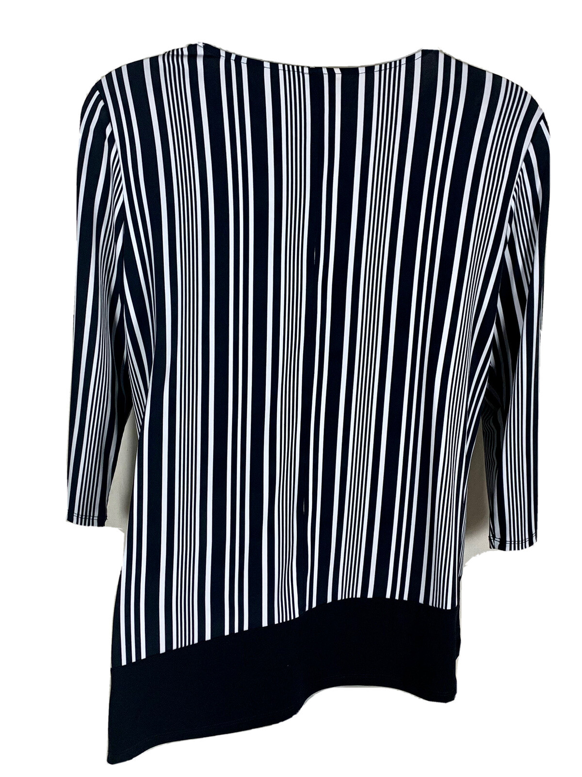 Ruby Rd pullover tunic top sz Large black and whi… - image 3