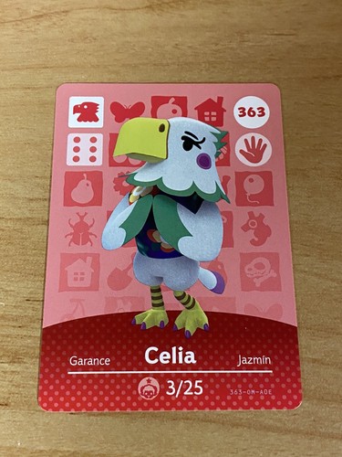 Carte Amiibo Animal Crossing #381 Gloria (Série 4) - Comme Neuve, Sortie De Son Blister