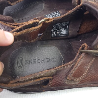Vintage 90s Skechers USA Mens Sz 12 Brown Leather Fisherman  display picture 1