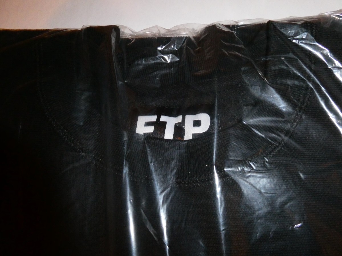 FTP x New Era Flag Crewneck, Black, New W/Tag, Size Large (L), DEADSTOCK