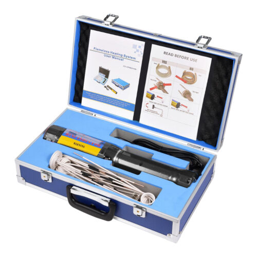 1500W Magnetic Induction Heater Kit Tool for Automotive Flameless Heat+12 Coils