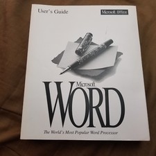 Like new Microsoft Office Microsoft Word User's Guide Version 6.0 1994