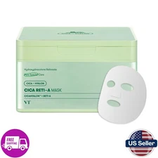 Vt Cosmetic CICA Reti-A Mask Sheet 30 PCs, Retinol Complex For Daily Care Pore