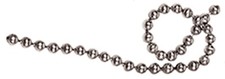 NEW!~30" Silver Ball Chain with slip in latch at end for connect