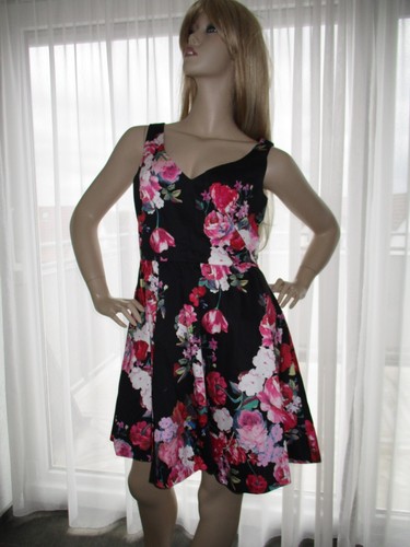 Kleid 40/M Sommerkleid Trägerkleid MORGAN DE TOI, Rockabella Stil, Blumen bunt - Bild 2 von 7
