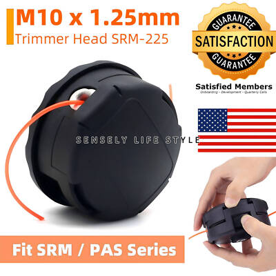 SRM210 Black String Trimmer Head Fit for Echo Straight Shaft Models PAS225 GT160
