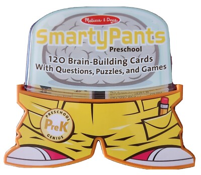 Melissa & Doug Smarty Pants Preschool - 120 Brain Building Cards Questions Games