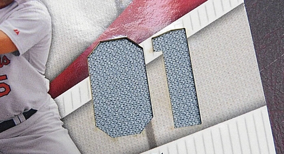 1/20 2004 Hoja ALBERT PUJOLS Juego Usado 2001 Año Novato Juego Usado TARJETA JERSEY Foto 3 de 4