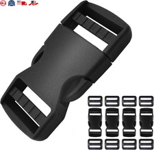 Plastic Buckle Clips for 1 Inch Straps 4 Pack 1" Quick Side Release Buckles for