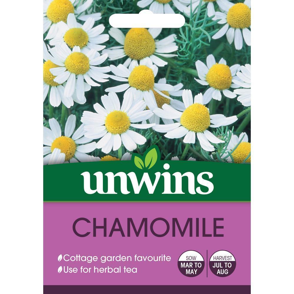 Unwins Grow Your Own At Home Gardener Flower Herbal Herb Seeds - Chamomile