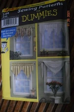 SIMPLICITY 7164 Sewing for Dummies Modern Window Valances Uncut