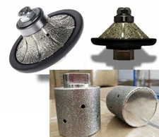 3/4" 3/16" Radius Bevel Bullnose Router Bit 2" Grinding Drum Granite travertine