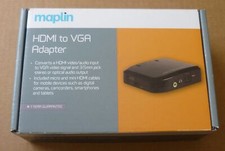 Maplin HDMI Multi Male Adaptors To VGA Female Pixel Rate 25 MHz to 165 MHz