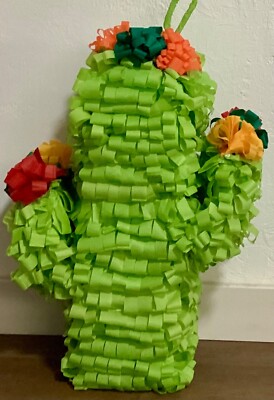 Floral Cactus Pinata 20  x 13  x 6 