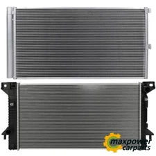 Radiator & AC Condenser Cooling Kit For 11-14 Ford F-150 3.5 3.7 V6 5.0 V8 227Cu