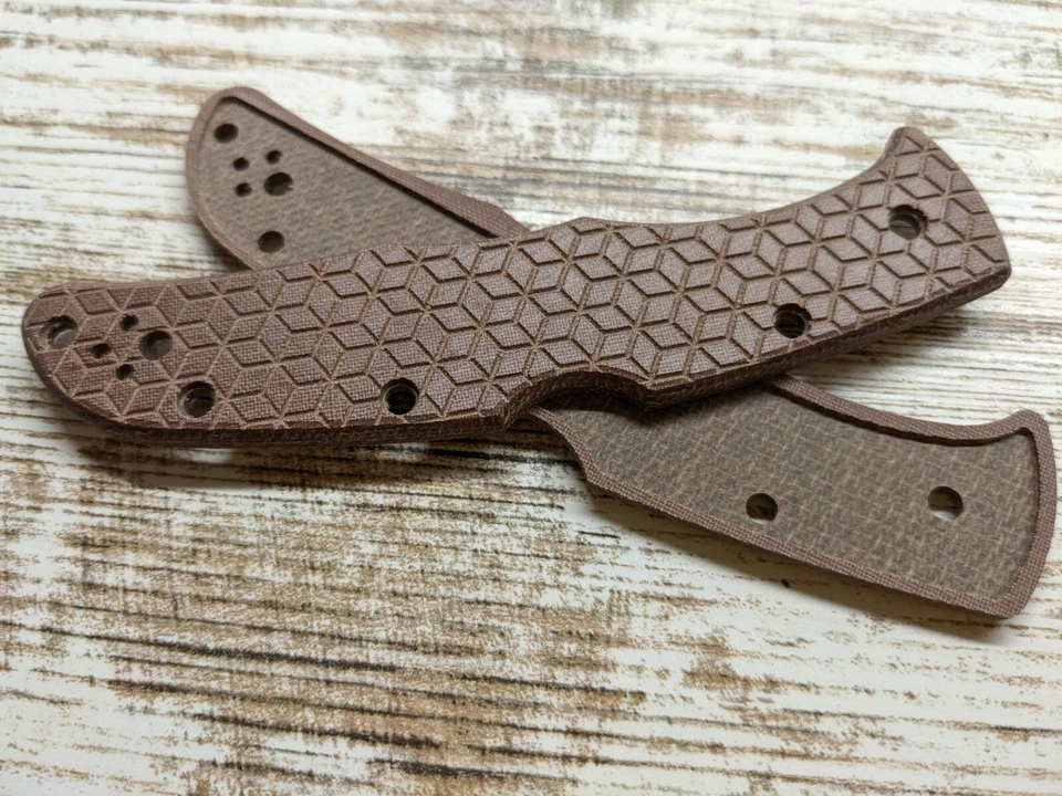 Básculas Micarta para Spyderco Endura 4 (solo manijas) Foto 4 de 4