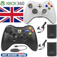 Wireless Game Controller Gamepad for Microsoft XBOX 360 & Battery Pack USB Cable